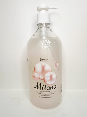 Жидкое крем-мыло "GRASS" 1л Жемчужное (1/6)