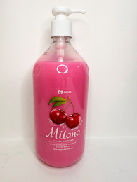 Жидкое крем-мыло "GRASS" 1л Спелая черешня (1/6)