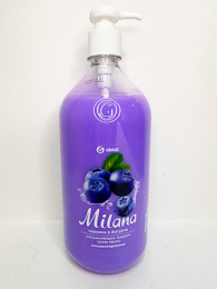 Жидкое крем-мыло "GRASS" 1л Черника в йогурте (1/6)