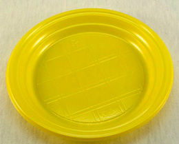 Тарелка d-205 Желтая Новосибирск (1*50/40уп)