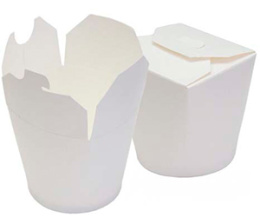 Контейнер бумажный д/лапши Белый 500мл. (1*30/6уп)