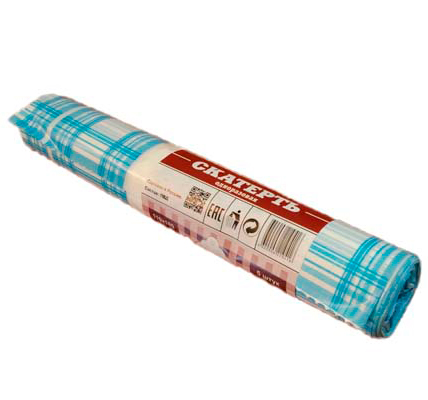 Скатерть 110*180 КЛЕТКА синяя (1*5/20рул)