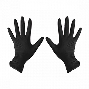 Перчатки нитриловые ЧЕРНЫЕ L (1*100/10уп)