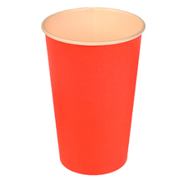 Стакан 400мл. для горячего Красный (1*50/20уп)
