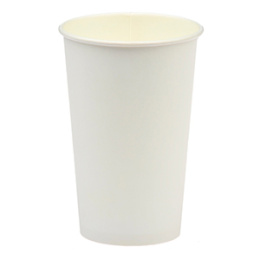 Стакан 400мл. для горячего Белый (1*50/20уп)