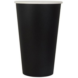 Стакан 400мл. для горячего Черный (1*50/20уп)