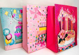 Пакет подарочный 18*23 "Детский праздник", 4 дизайна (1/12)