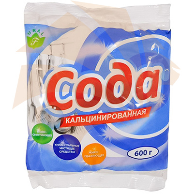 Сода кальцинированная 600гр. (1/20)