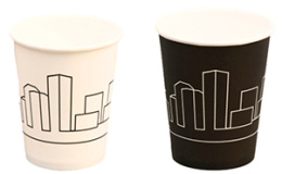 Стакан 250мл. для горячего "Небоскребы" (1*50/20уп)