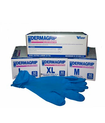 Перчатки латексные пов. прочн. Dermagrip "XL" (1/25пар)