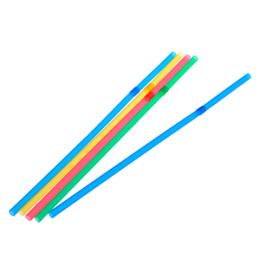 Трубка с изгибом ТОНКАЯ Цветная (1*250/48уп)