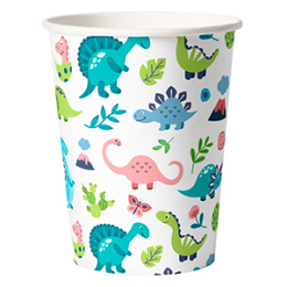 Набор стаканов карт. 250мл "Динозаврики" (1*10/96уп)