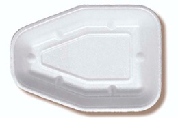 Подложка вспененная 16ВК белая для куры гриль (1*600)