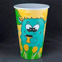 Стакан 350мл. для горячего "Пак Весенний" (1*50/20уп) 001506										