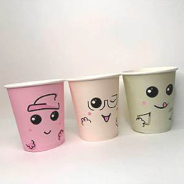 Стакан 250мл. для горячего "Улыбчивый" (1*50/20уп)